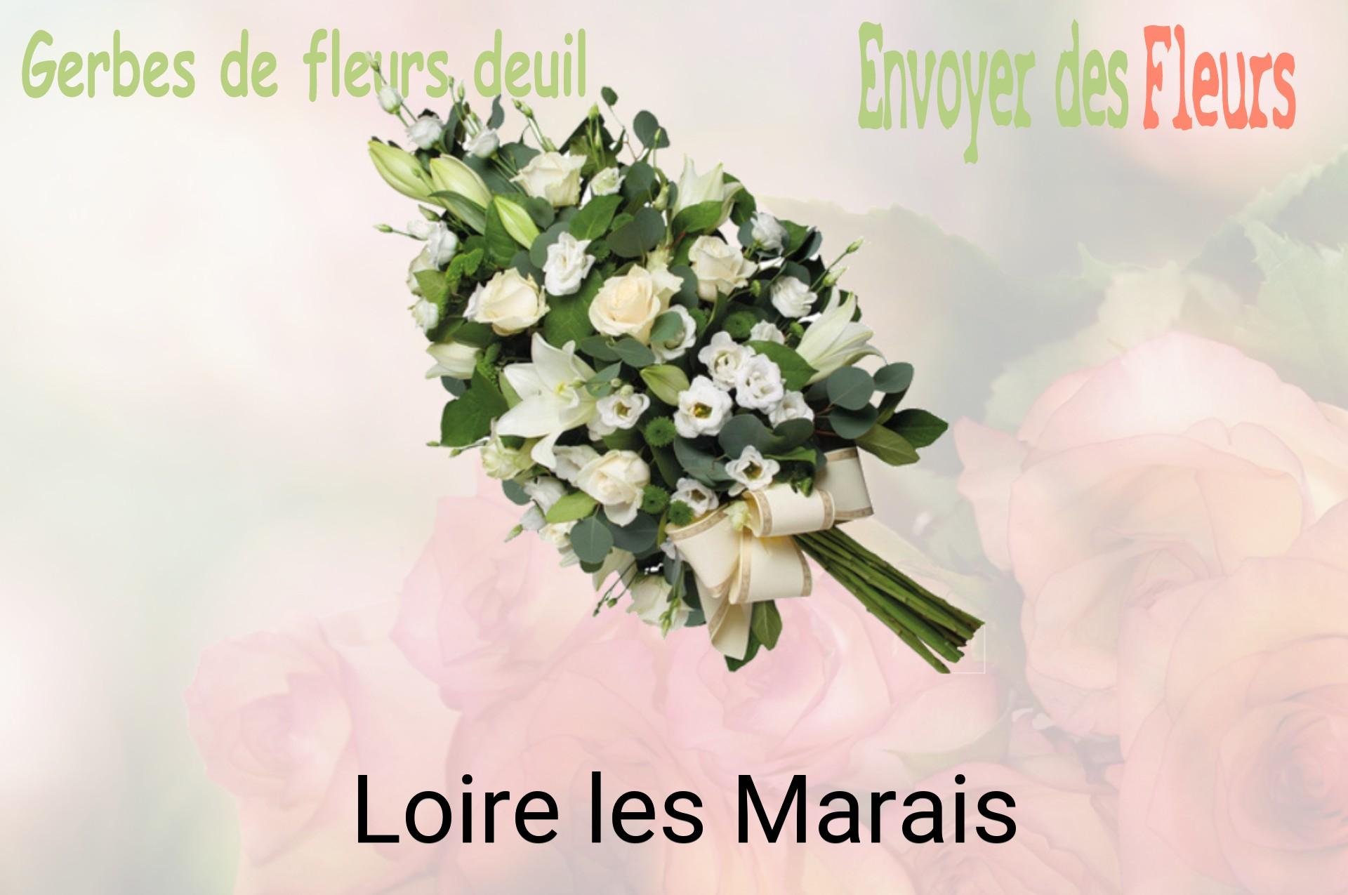 Gerbe de fleurs de deuil livrée à Loire-les-Marais